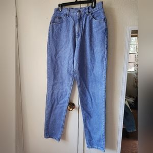Light Wash Vintage Lee Riders High Waisted Mom Jeans 12